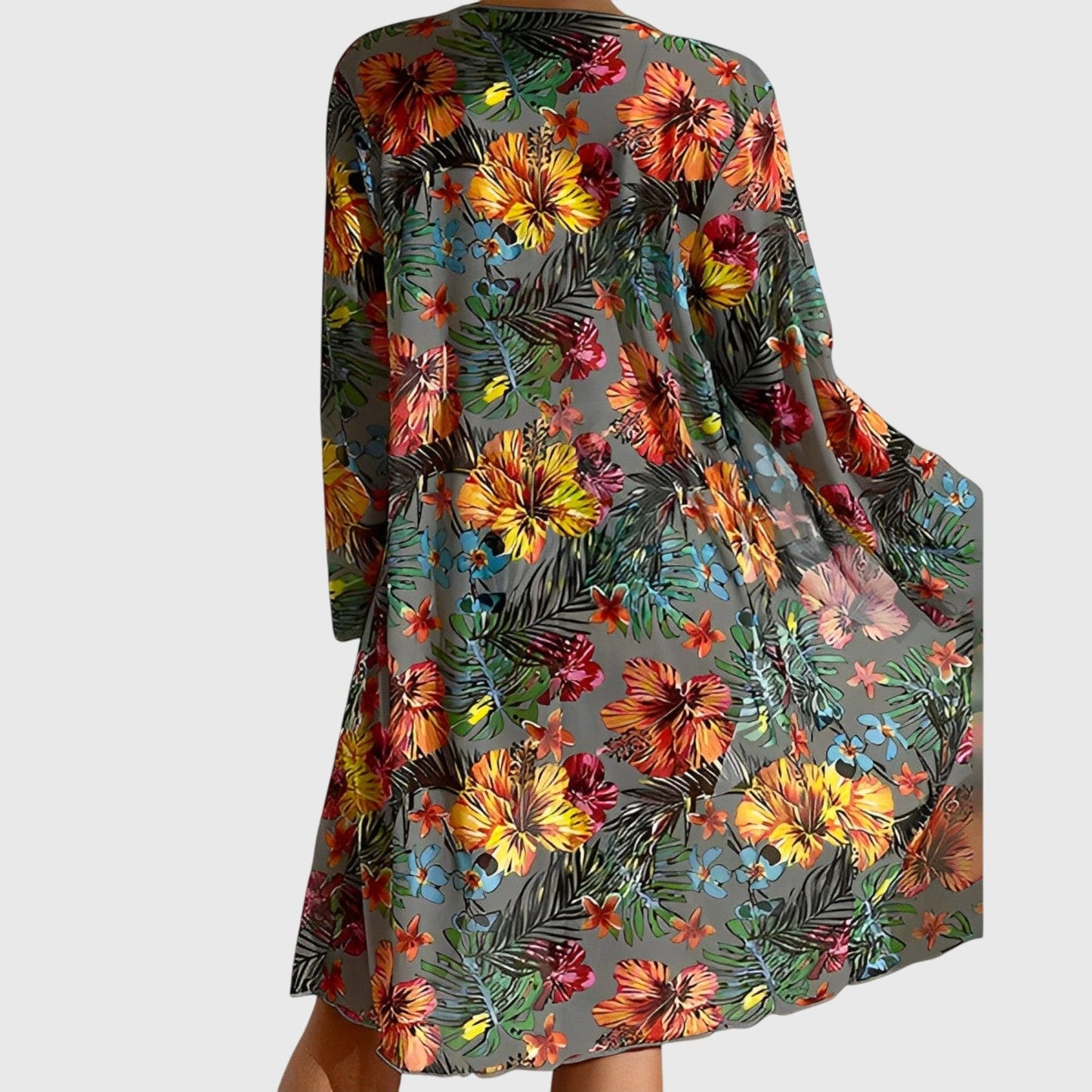Stylish Bikini Set for Women Tie-Front Floral-Print Cover-Up