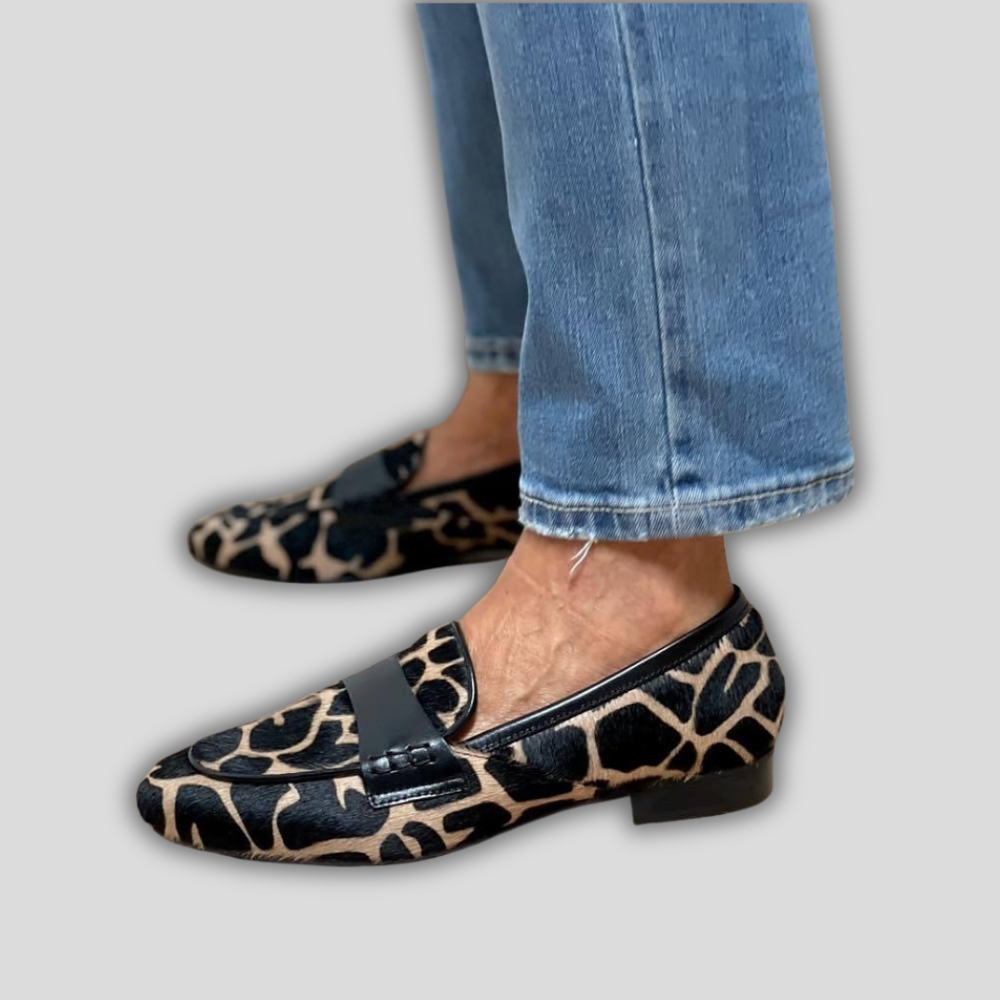Effortless Loafers for Women Leopard-Print