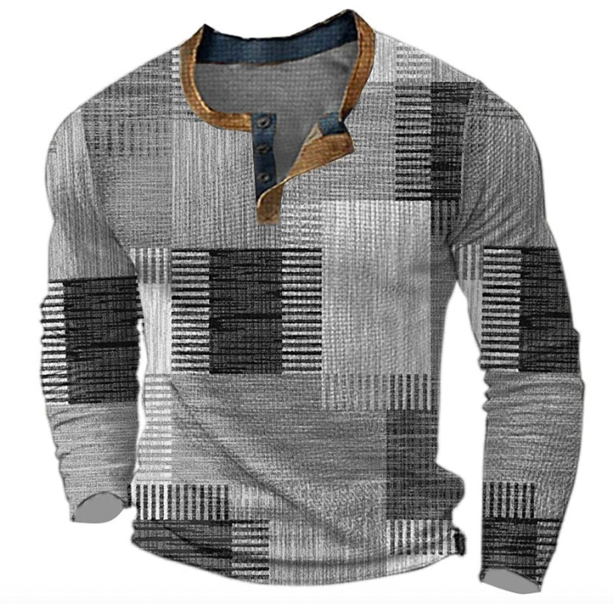 henley-pullover-herren-patchwork-langarm