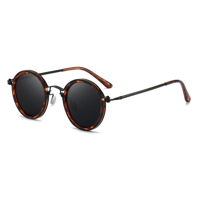 Stylish Round-Frame Sunglasses for Women Polarized Metal