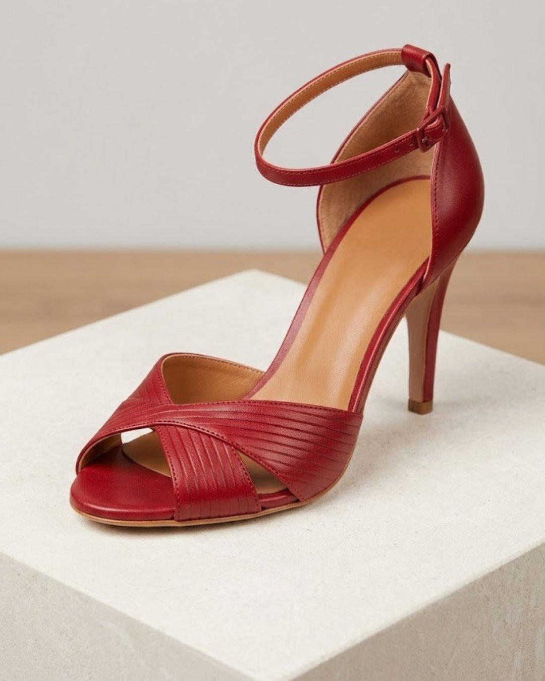 Comfortable Sandals for Women Stiletto-Heel Ankle-Strap