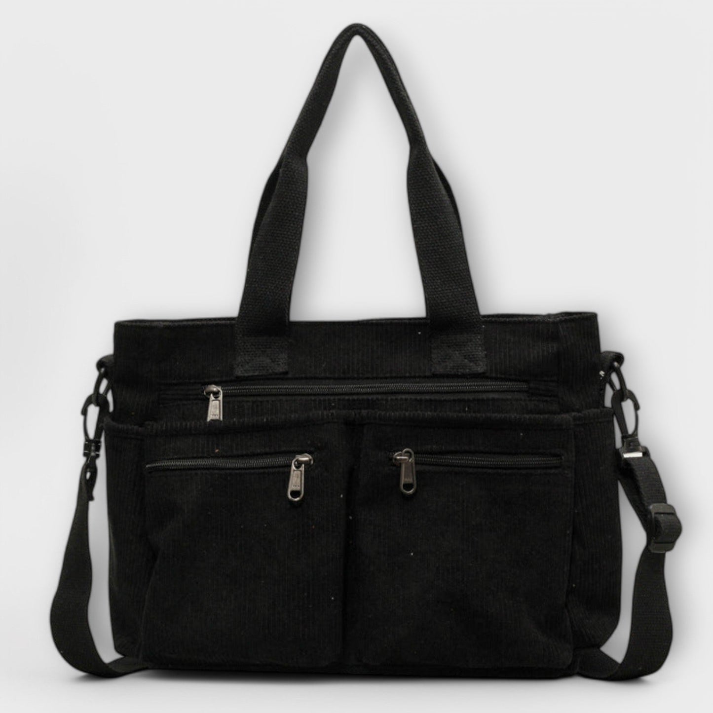 Elegant Tote Bag for Women Multi-Pocket Corduroy