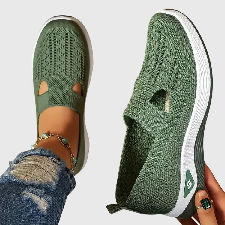 Comfortable Slip-On Sneakers for Women Perforated