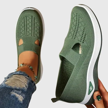Comfortable Slip-On Sneakers for Women Perforated