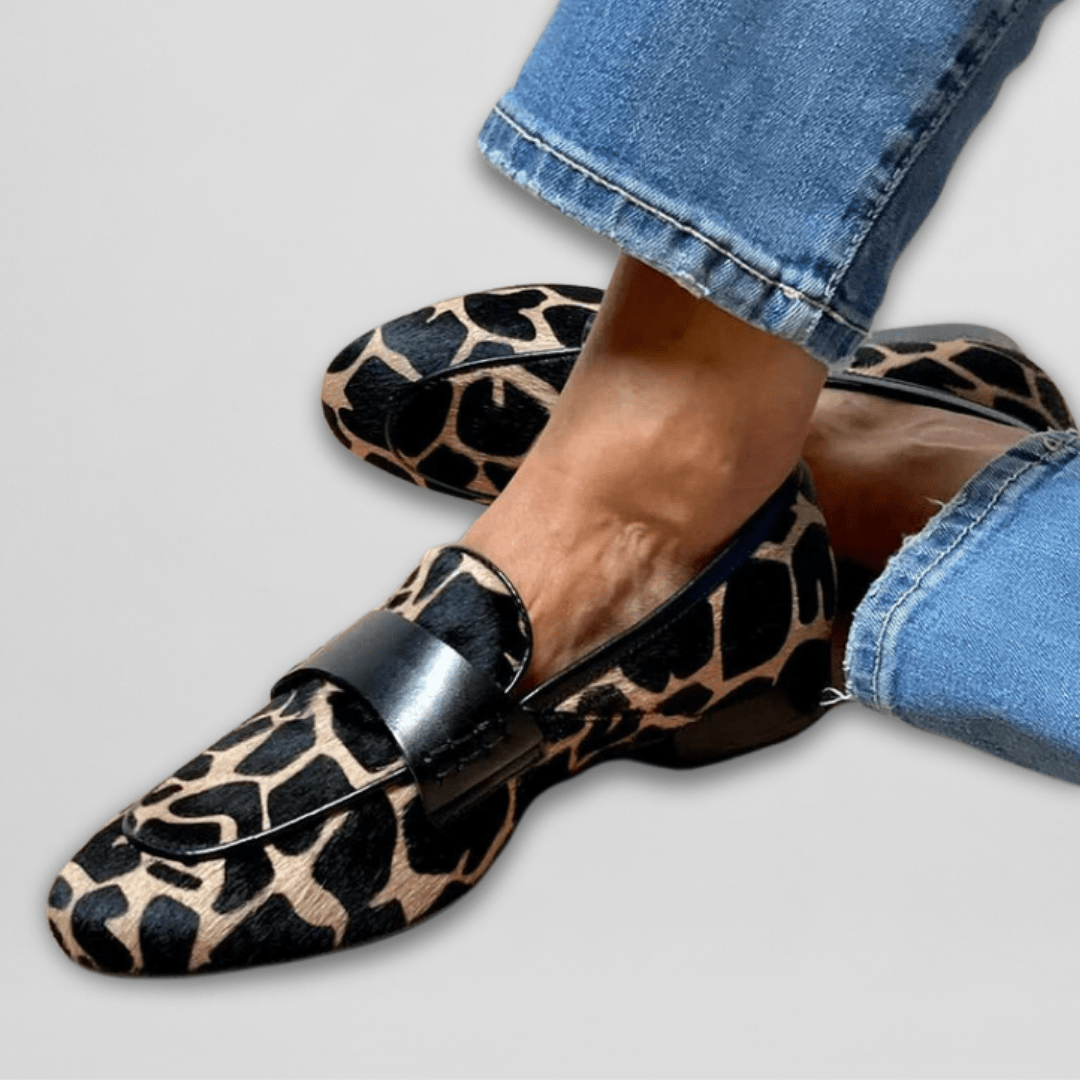Effortless Loafers for Women Leopard-Print