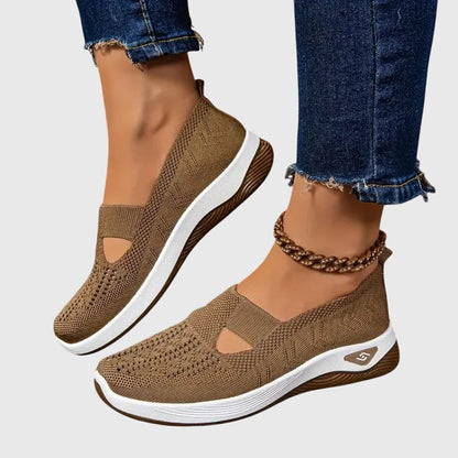 Comfortable Slip-On Sneakers for Women Perforated