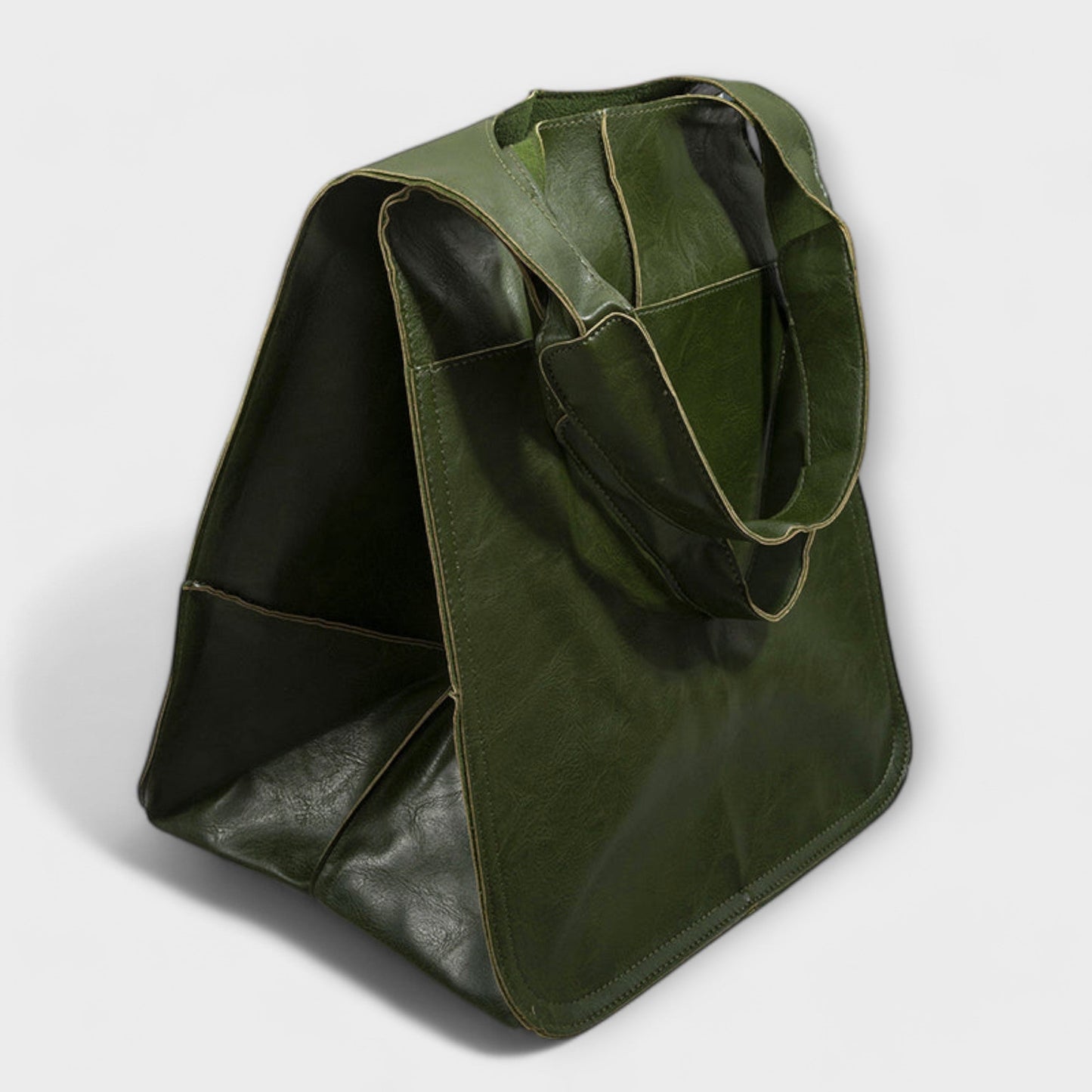 Elegant Oversized Tote Bag for Women Cut-Out-Handle Slouchy