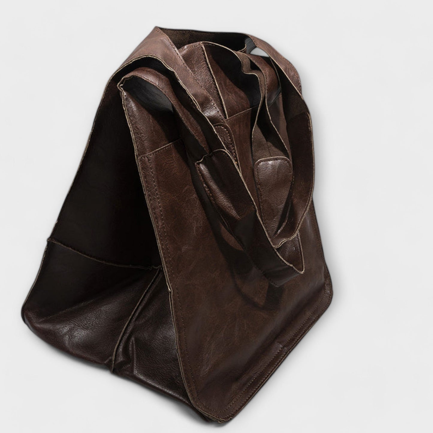 Elegant Oversized Tote Bag for Women Cut-Out-Handle Slouchy
