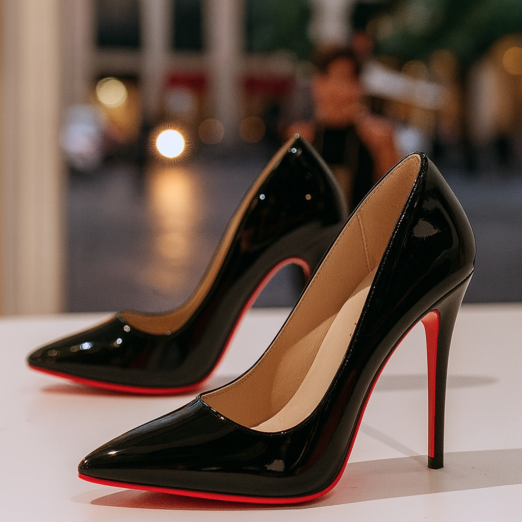 Elegant Pumps for Women Patent Stiletto Pointed-Toe
