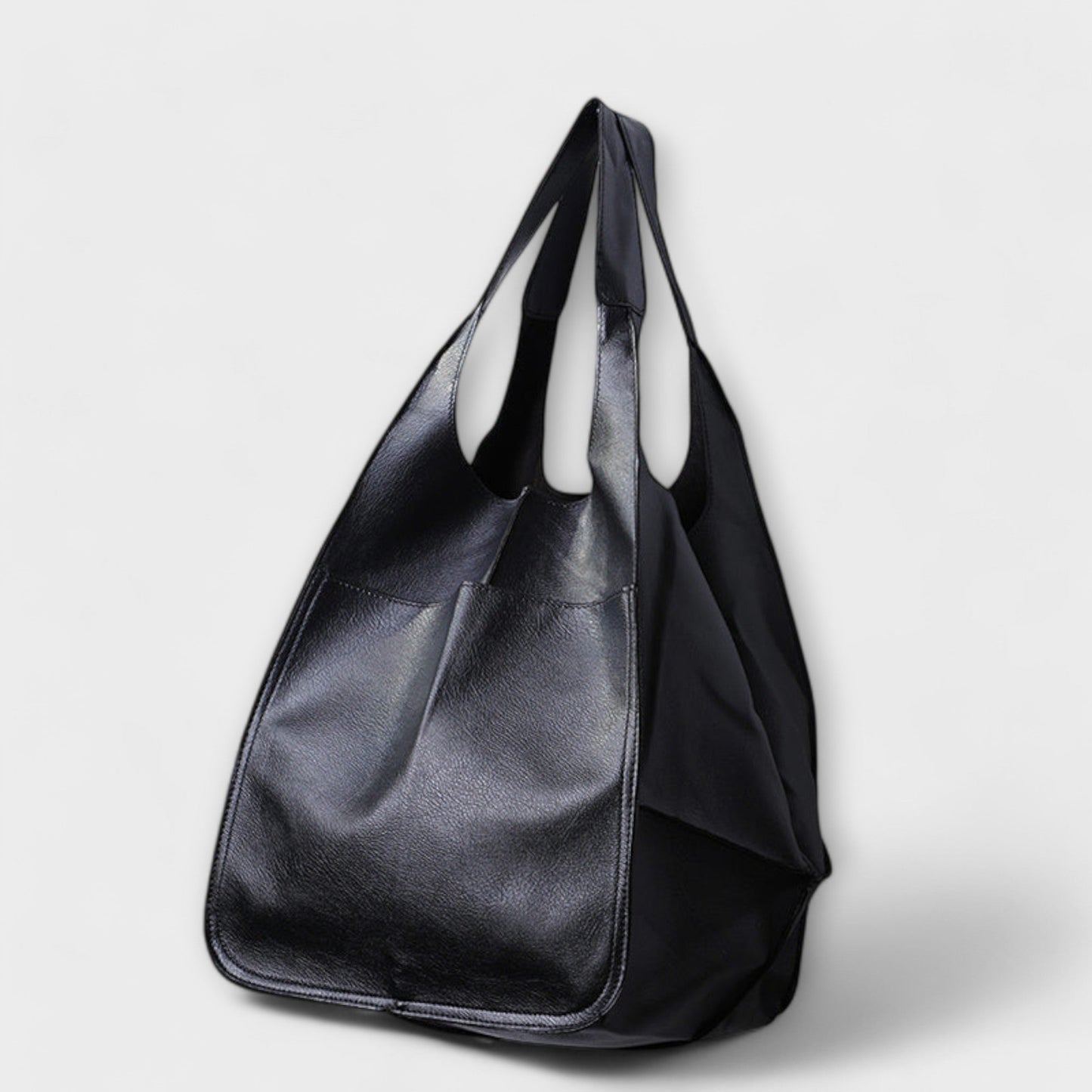 Elegant Oversized Tote Bag for Women Cut-Out-Handle Slouchy