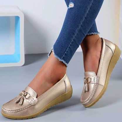 Comfortable Loafers for Women Tassel-Detail