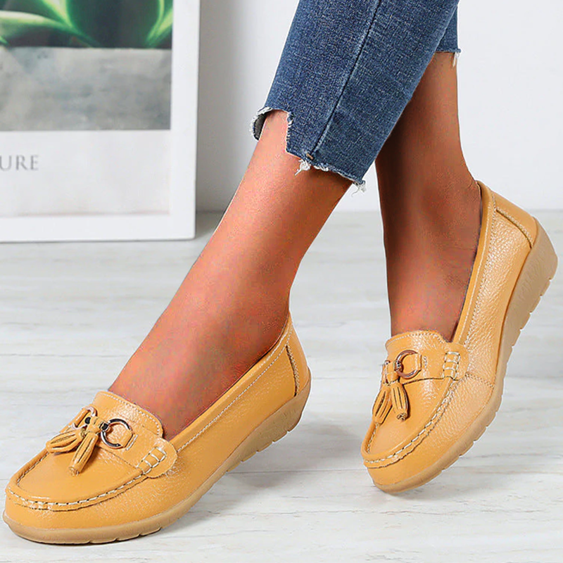 Comfortable Loafers for Women Tassel-Detail