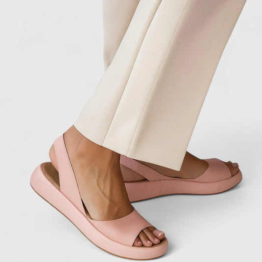 Comfortable Wedge Sandals for Women Slingback Open-Toe Platform