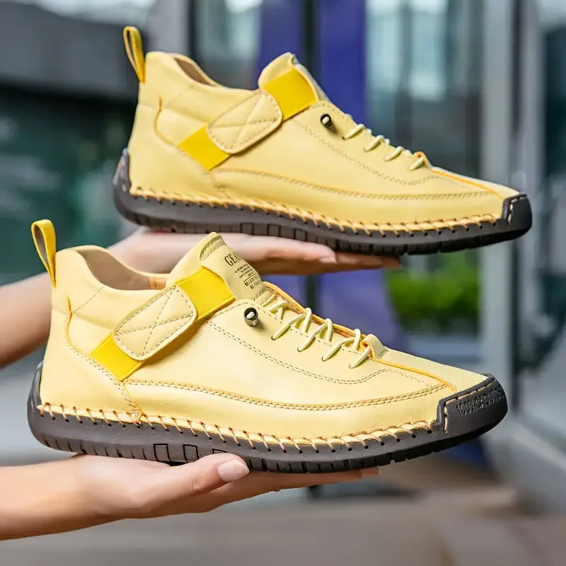 Comfortable Sneakers for Women Lace-Up Velcro-Strap