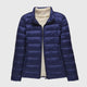 Dark blue stand up collar / S