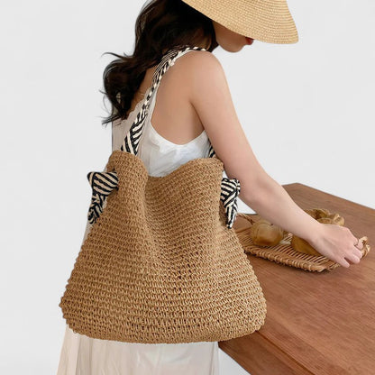 Effortless Shoulder Bag for Women Woven