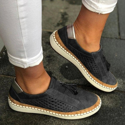Comfortable Slip-On Sneakers for Women Perforated