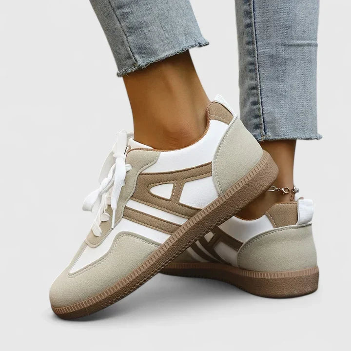 Stylish Sneakers for Women Retro Lace-Up Low-Top
