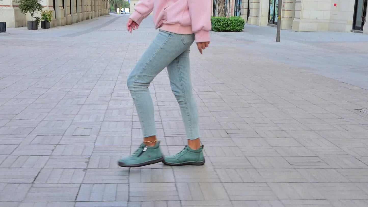 Stylish Ankle Boots for Women Lace-Up Zip-Up Round-Toe
