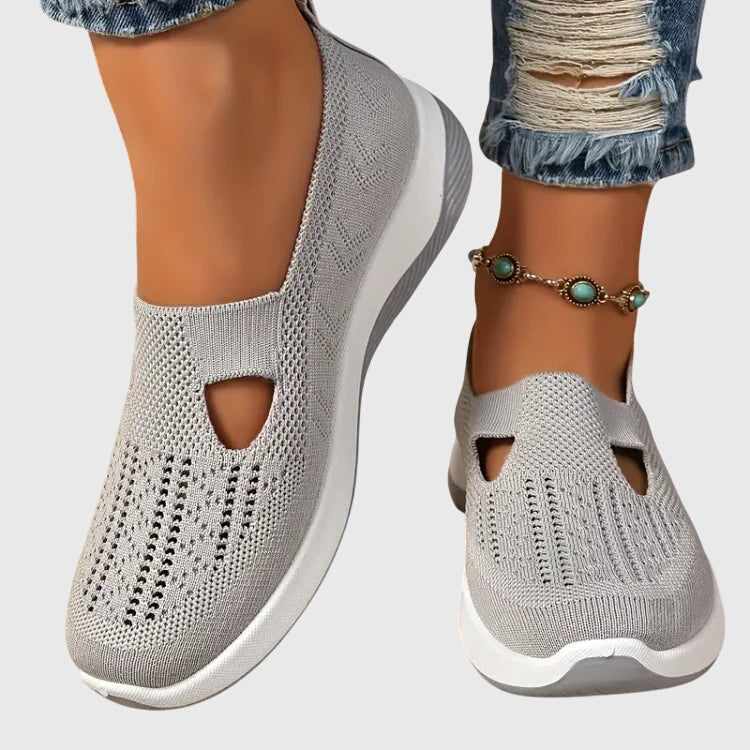 Comfortable Slip-On Sneakers for Women Perforated