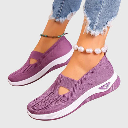 Comfortable Slip-On Sneakers for Women Perforated