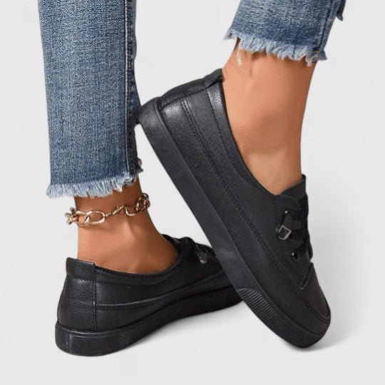 Comfortable Sneakers for Women Canvas Lace-Up Low-Top