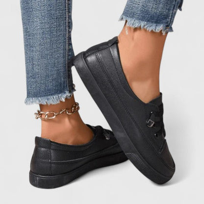 Comfortable Sneakers for Women Canvas Lace-Up Low-Top