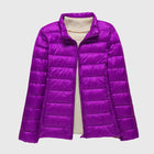 Purple Stand up Collar