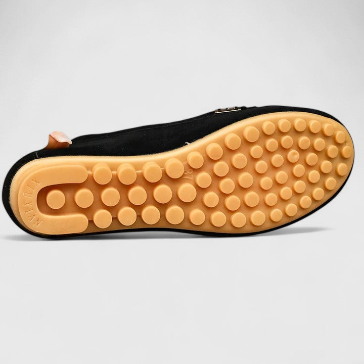 Stylish Loafers for Women Suede Moc-Toe Slip-On