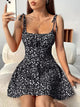 Black Ditsy Floral / XS
