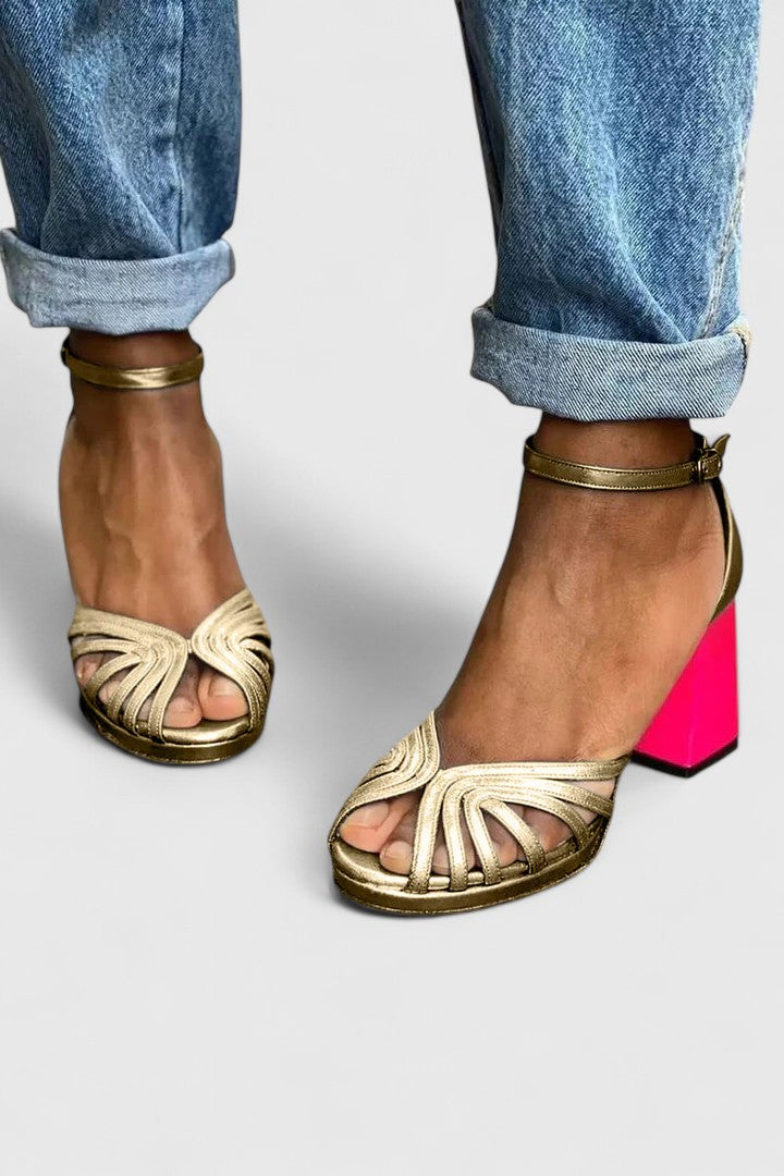 Elegant Heels for Women Ankle-Strap Open-Toe