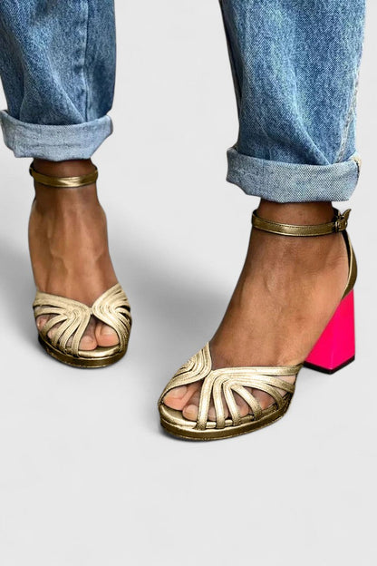 Elegant Heels for Women Ankle-Strap Open-Toe