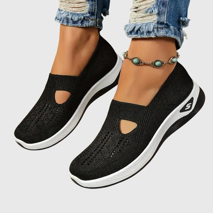 Comfortable Slip-On Sneakers for Women Perforated