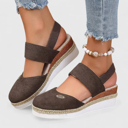 Comfortable Wedge Sandals for Women Slingback Espadrille Platform