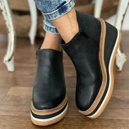 Comfortable Platform Ankle Boots for Women Suede