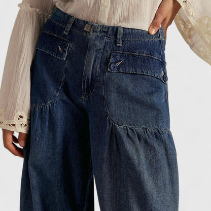 Elegant Harem Pants for Women Cargo-Pocket Cinched-Ankle