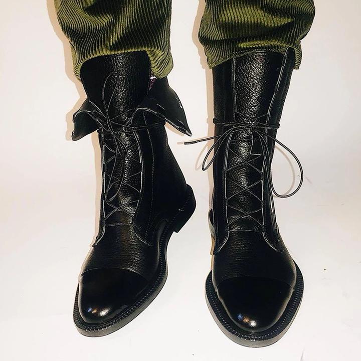 Effortless Ankle Boots for Women Lace-Up Leather