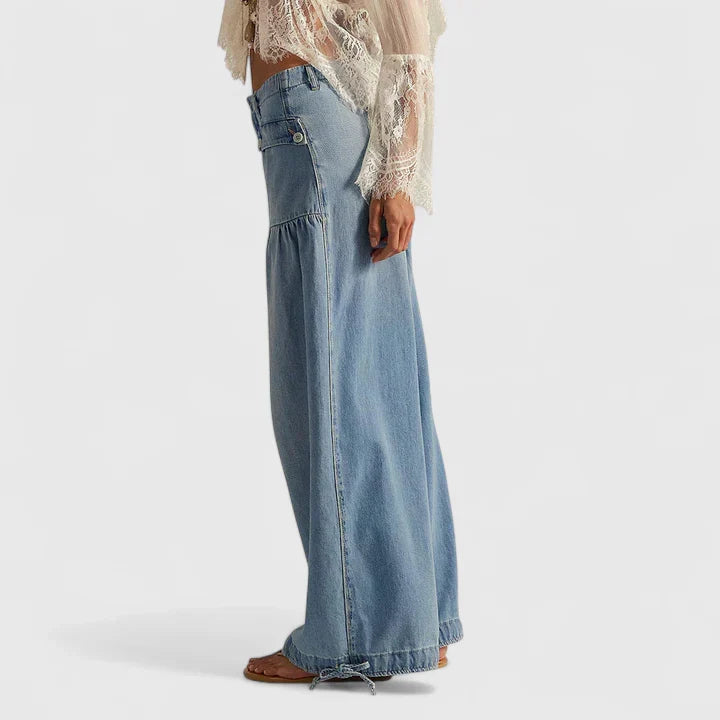 Elegant Harem Pants for Women Cargo-Pocket Cinched-Ankle