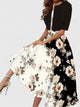 Black big Floral / S