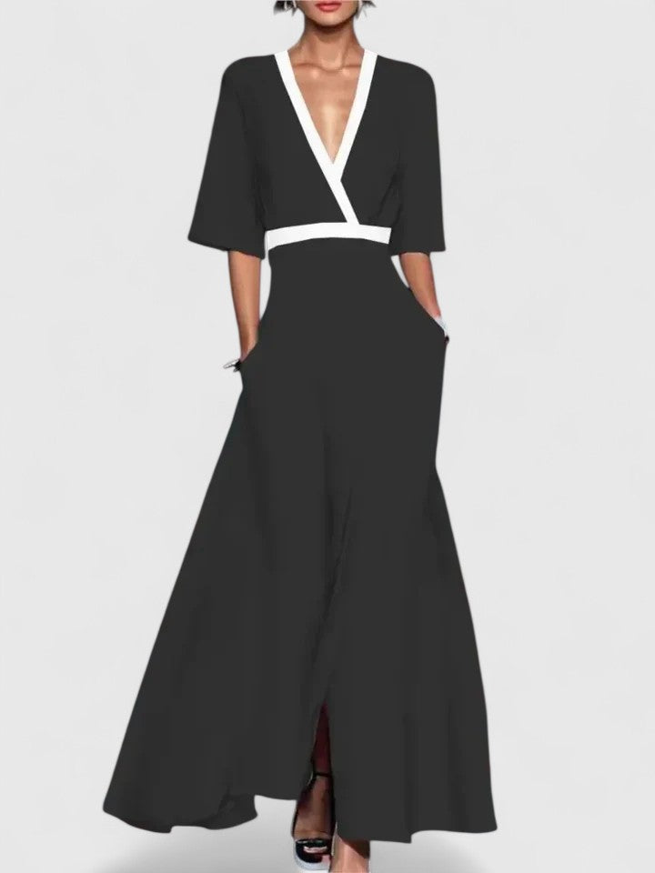 Elegant Wide-Leg Jumpsuit for Women V-Neck Floral-Print