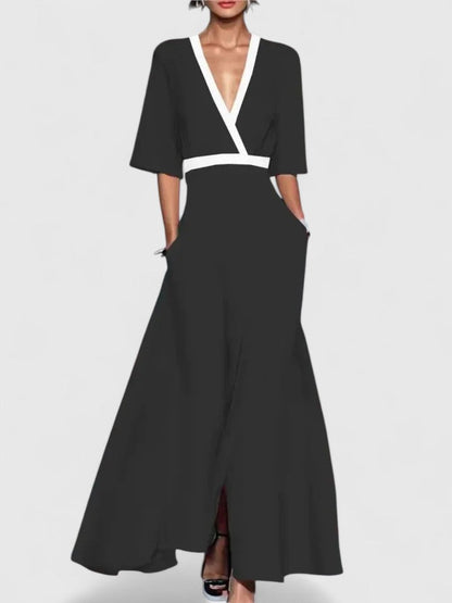 Elegant Wide-Leg Jumpsuit for Women V-Neck Floral-Print
