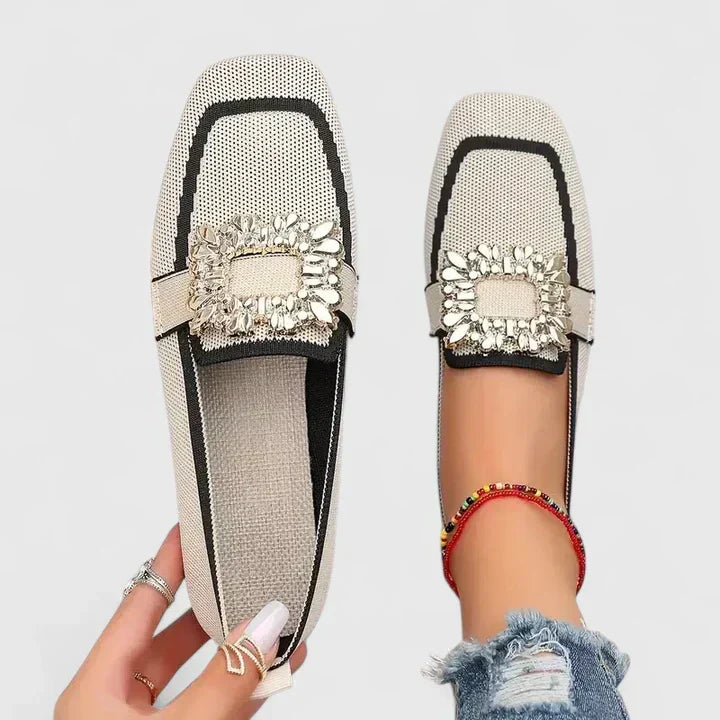 Effortless Loafers for Women Ornament-Buckle