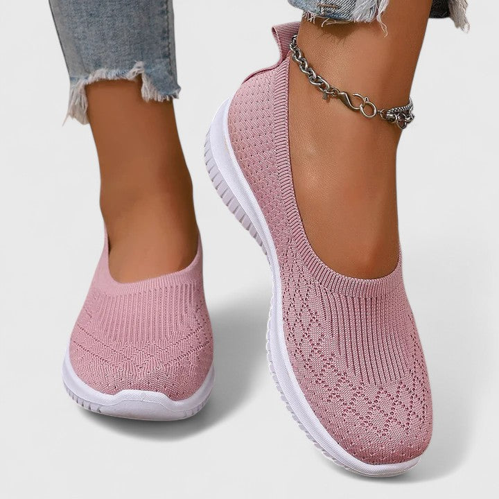 Comfortable Knit Sneakers for Women Slip-On
