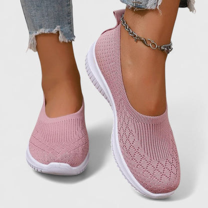 Comfortable Knit Sneakers for Women Slip-On