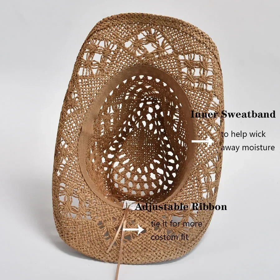 Elegant Hat for Women Woven Shell-Trim