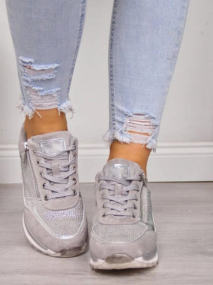 Comfortable Sneakers for Women Zip-Up