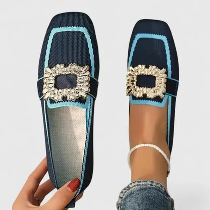 Effortless Loafers for Women Ornament-Buckle