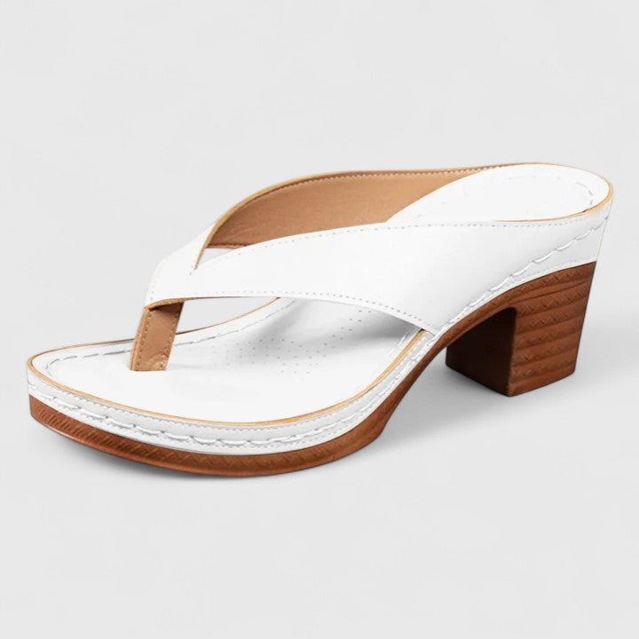 Stylish Thong Sandals for Women Block-Heel Open-Toe