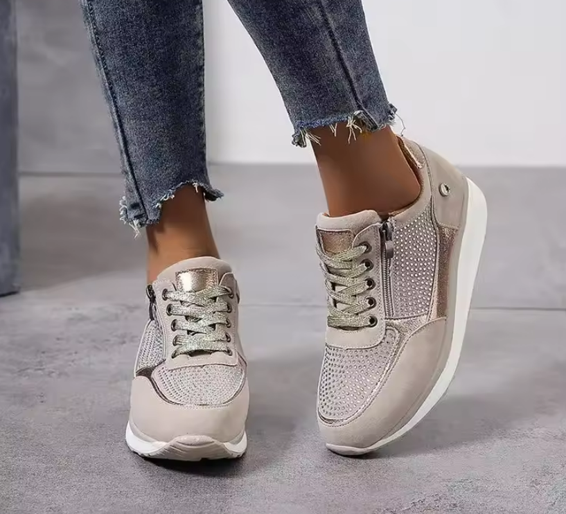 Comfortable Sneakers for Women Zip-Up