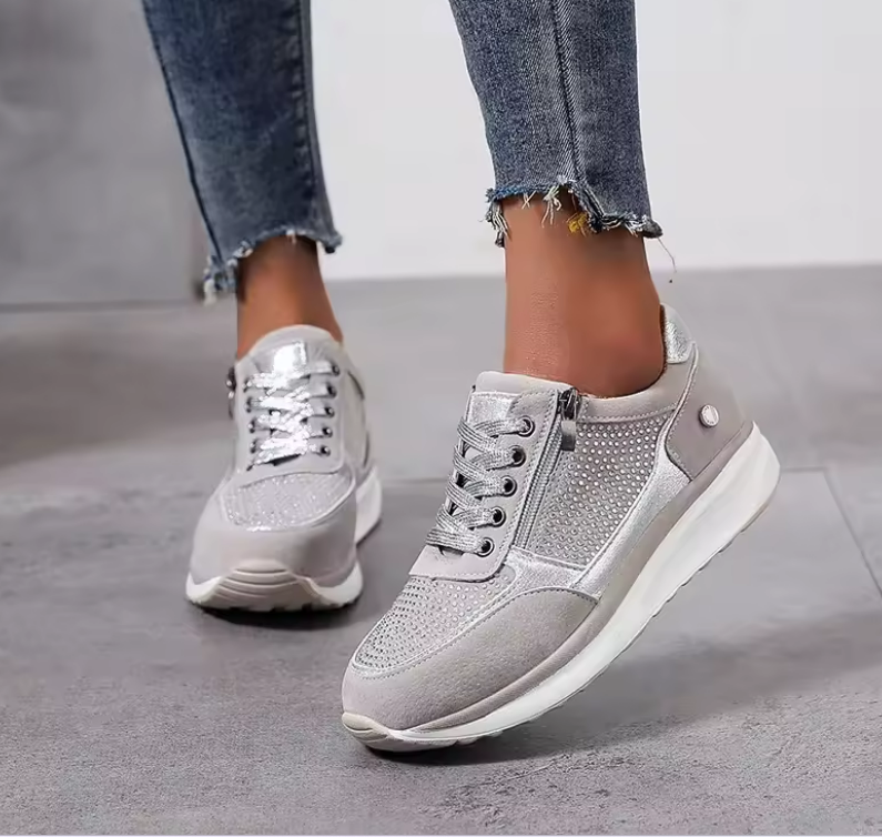 Comfortable Sneakers for Women Zip-Up
